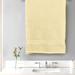 Home Fresh Yellow Solid Pure Cotton 550 GSM Bath Towel-picture-38