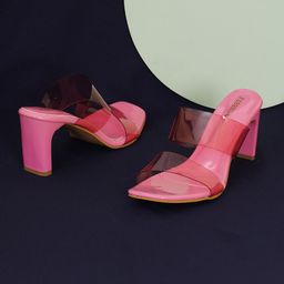 FABBHUE Double Strap Block Heels-30