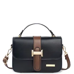 Luvoksi Colourblocked PU Structured Satchel-13