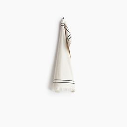 H&M Unisex White Pure Cotton Terry Hand Towel-29