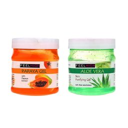 FEELHIGH Set of 2 Face & Body Gel - Papaya & Aloe Vera - 500ml Each-97