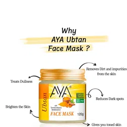 AYA Set Of 2 Ubtan & Detan Face Mask 120 g Each image 4