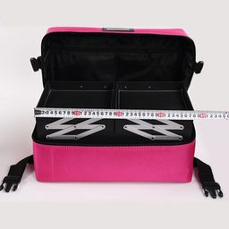 YouBella Pink Portable Jewellery Watch Cosmetics & Make Up Travel Case-image-16