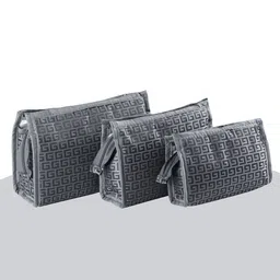Kuber Industries 6 Pieces Printed Chain-Design Adjustable Pouch Makeup Organisers-31