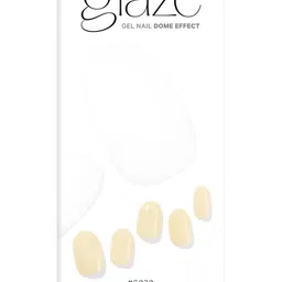 Dashing Diva Yellow Dome Effect Gel Nail-39