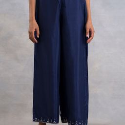 W The Folksong Collection Flared Fit Ethnic Palazzos-22
