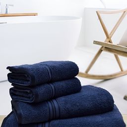 Aura Navy Blue 4Pcs Cotton 400 GSM Towel Set-13