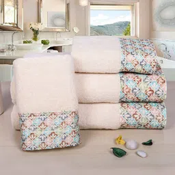 RANGOLI Set Of 4 550 GSM Pure Cotton Towel Set-41