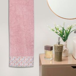 RANGOLI Set Of 2 Peach Solid 550 GSM 100% Cotton Hand Towels-10