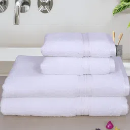 Aura White  4Pcs Cotton 400 GSM Towel Set-image-13