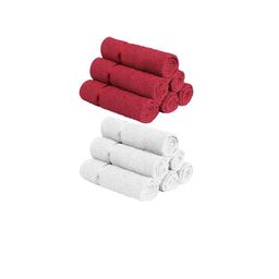 Story@home Set Of 12 Solid 450 GSM Pure Cotton Face Towels-image-16
