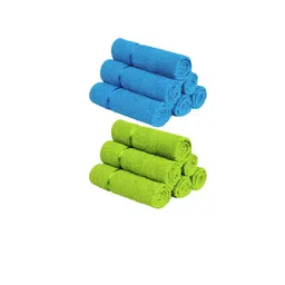 Story@home Set Of 12 Solid 450 GSM Pure Cotton Face Towels-24
