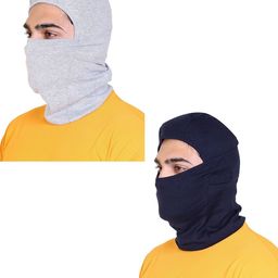 Gajraj Pack Of 2 Reusable Stretchable Cotton Full Balaclava Face Masks-17