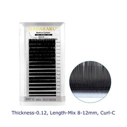 NAGARAKU Laser Beehive Longer Lasting Individual Eyelash Extension - Curl C-33