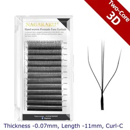 NAGARAKU Women Black 3D Two-Core W Eyelash Extension-34