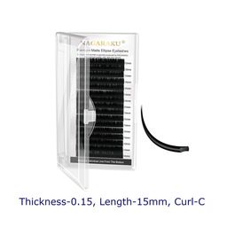 NAGARAKU Women Black Matte Flat Ellipse Eyelashes-8