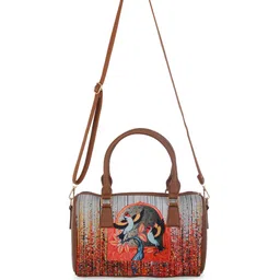 Jazz and Sizzle Graphic Printed Structured Handheld Bag image 2
