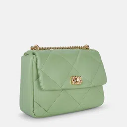 Forever Glam by Pantaloons Textured Structured Sling Bag With Quilted image 3