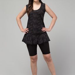Apraa & Parma Printed Swimming Dress With Attached Shorts-image-110