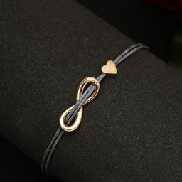 DressBerry Women Gold-Plated Gold-Toned & Grey Link Bracelet-picture-39