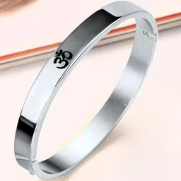 MEENAZ Men Silver-Plated Kada Bracelet-picture-36