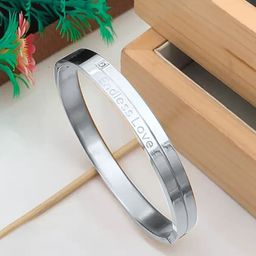 MEENAZ Men Silver-Plated Kada Bracelet-image-27