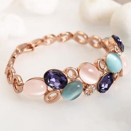 DressBerry Sea Green Women Gold-Plated Wraparound Bracelet-9
