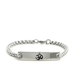 EL REGALO Men Silver Om Bracelet-image-46