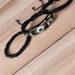 KARISHMA KREATIONS Men Leather Multistrand Bracelet-31