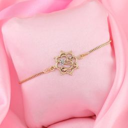 Estele Women Temple Gold-Plated Charm Bracelet-picture-3
