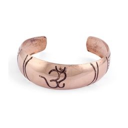 EL REGALO Men Brown & Copper-Plated Brass Cuff Bracelet-image-68