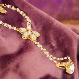 OOMPH Gold-Plated Kundan-Studded Wraparound Bracelet-picture-45