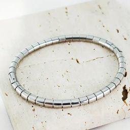 MEENAZ Women Stainless Steel Silver-Plated Kada Bracelet-20
