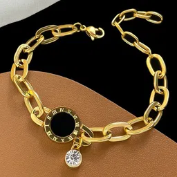 Jewels Galaxy Women Gold-Plated Link Bracelet-picture-2