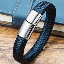 YouBella Men Leather Wraparound Bracelet-image-39