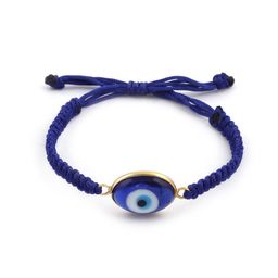 EL REGALO Men Blue & White Antique Evil Eye Charm Bracelet-53
