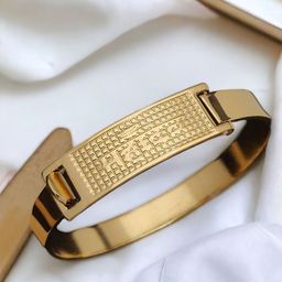 WATCHSTAR Unisex Gold-Plated Stainless Steel Enamelled Kada Bracelet-54