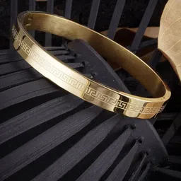 MEENAZ Men Rose Gold-Plated  American Diamond Kada Bracelet-47