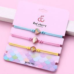 EL REGALO Girls Set Of 3 Wraparound Bracelets-17