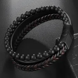 KARISHMA KREATIONS Unisex Leather Multistrand Bracelet-31