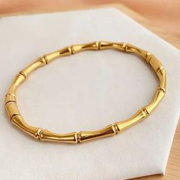 MEENAZ Women Gold-Plated Stainless Steel Kada Bracelet-12