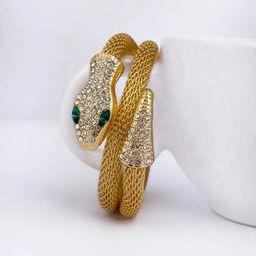 RHOSYN Women Cubic Zirconia Antique Gold-Plated Cuff Bracelet-picture-19