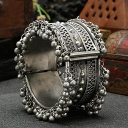 Sangria Silver-Plated Cuff Bracelet-18