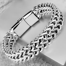 KARISHMA KREATIONS Unisex Silver-Plated Link Bracelet-picture-21