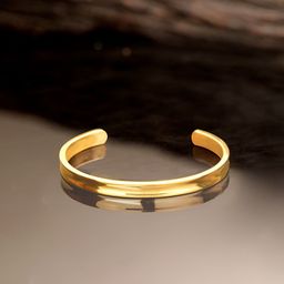 Roadster Men 18KT Gold-Plated Adjustable Kada Bracelet-image-57