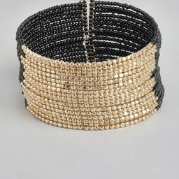 RICHEERA Women Brass Gold-Plated Multistrand Bracelet-image-11