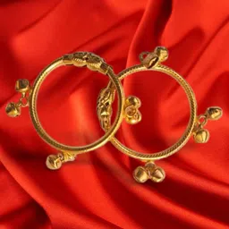 BAESD Kids Set Of 6 Gold-Plated Beaded Bangles-67