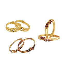 BAESD Kids Set Of 6 Rose Gold-Plated Bangles-12