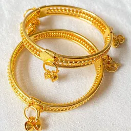 BAESD Kids Set Of 6 Gold Plated Bangles-71