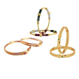 BAESD Kids Set Of 6 Gold-Plated Bangles-79